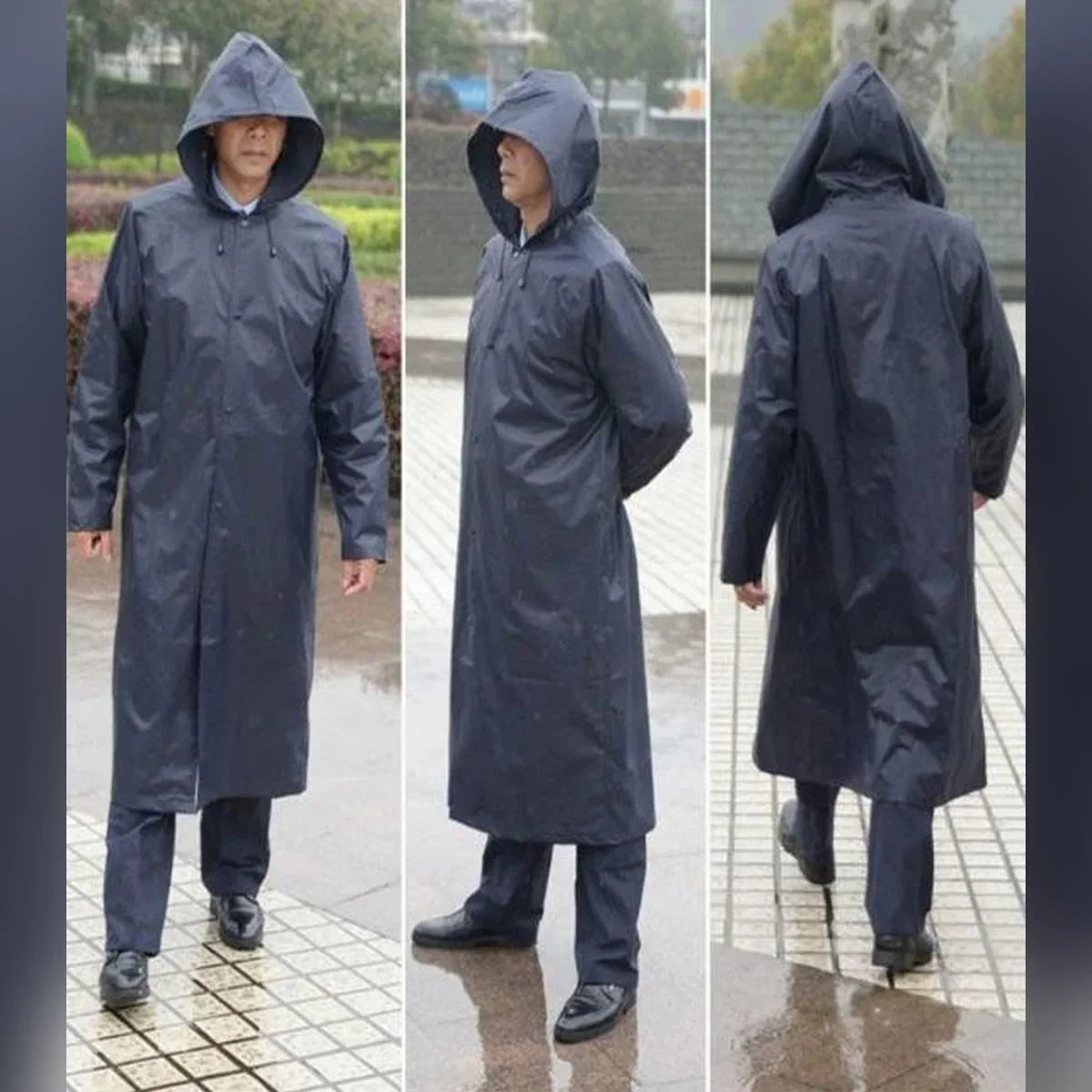 Adult Unisex Raincoat Waterproof Hooded Jacket