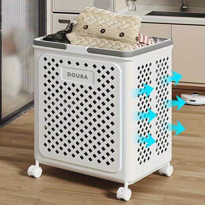 Large Capacity Movable Folding laundry Basket