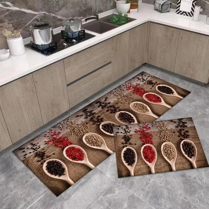 2Pcs Set Kitchen Floor Mat Non Slip
