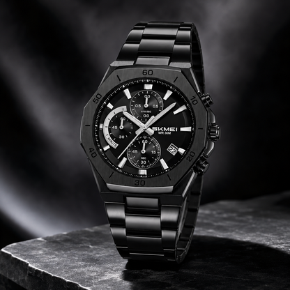 SKMEI Luxury Men’s Chronograph Watch – Stylish Casual & Business Watch with Premium Box